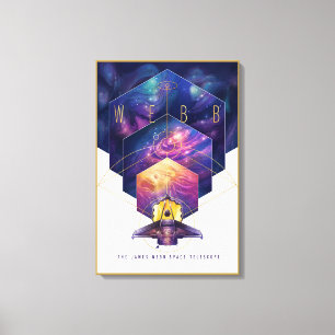 James Webb Space Telescope Poster. Canvas Print