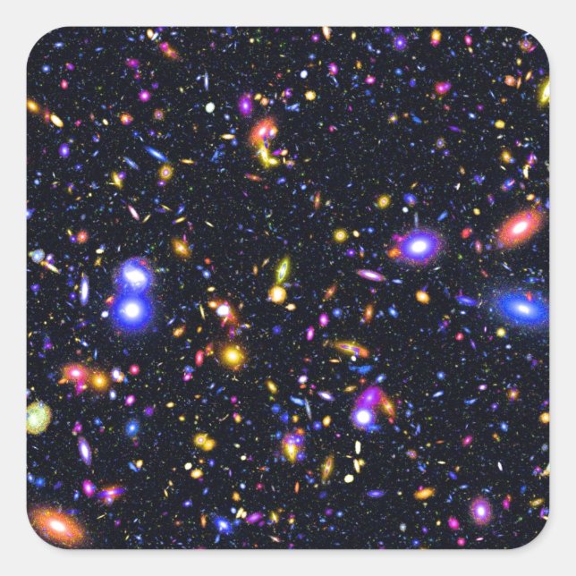 James Webb Space Telescope Simulation - Pop Art Square Sticker (Front)