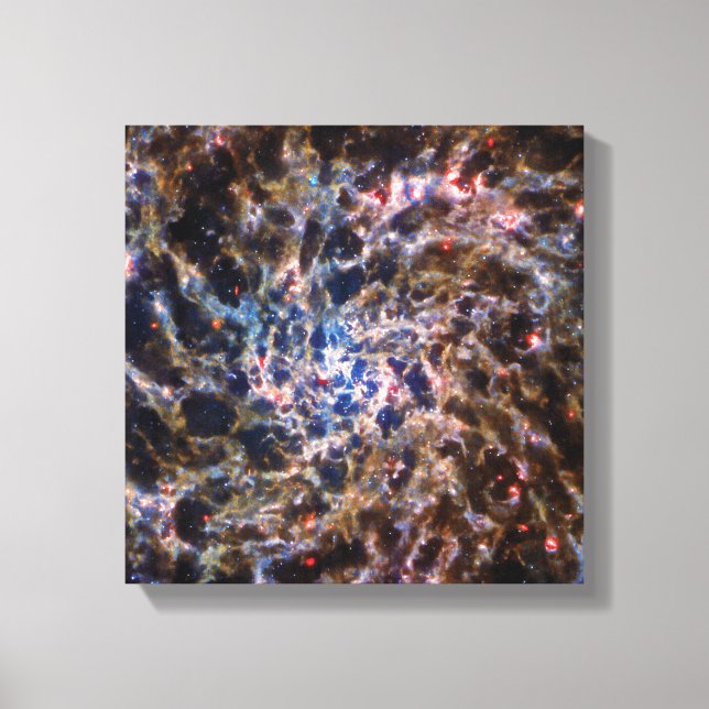 James Webb Space Telescope Spiral Galaxy IC 5332 Canvas Print (Front)