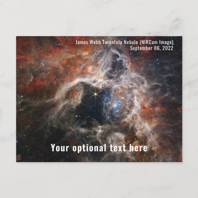 James Webb Space Telescope Tarantula Nebula NIRCam Postcard (Front)