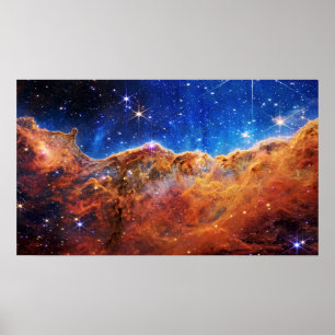 James Webb Télescope spatial Carina Nebula Poster