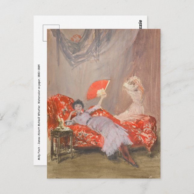 James Whistler - Milly Finch Postcard (Front/Back)