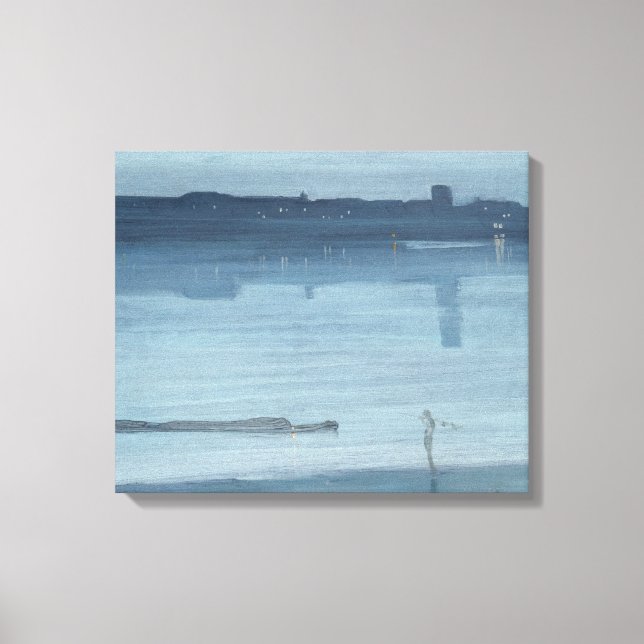 James Whistler - Nocturne: Chelsea Canvas Print (Front)