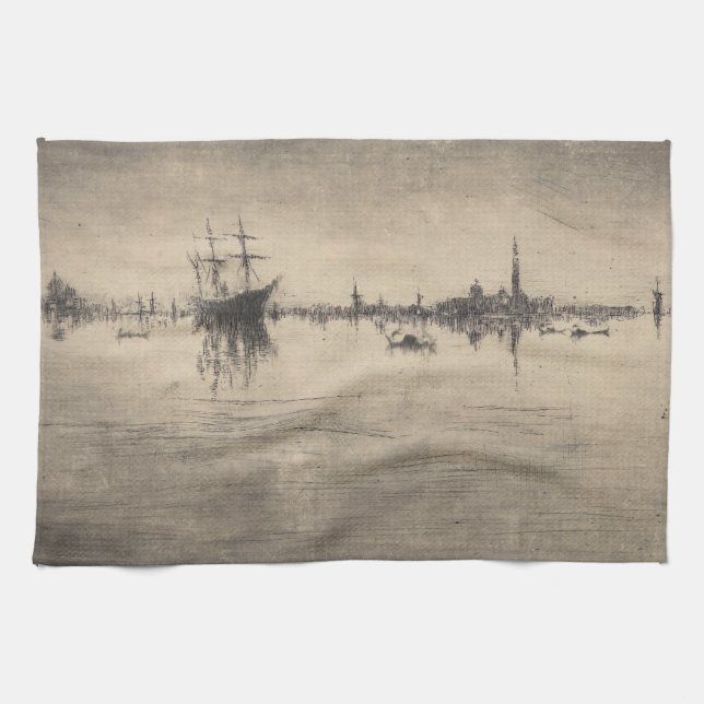 James Whistler - Nocturne, from Venice Kitchen Towel (Horizontal)