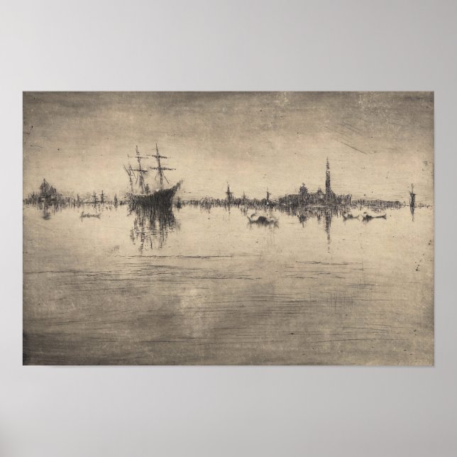 James Whistler - Nocturne, from Venice Poster (Front)