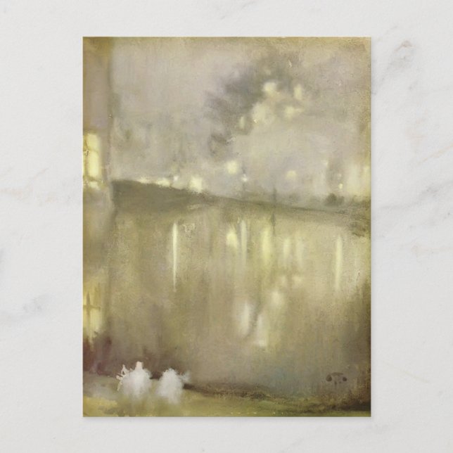 James Whistler: Nocturne Grey and Gold - Canal Postcard (Front)