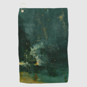 James Whistler - Nocturne in Black and Gold Golf Towel