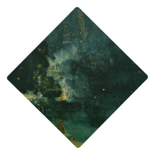James Whistler - Nocturne in Black and Gold Graduation Cap Topper