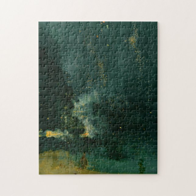James Whistler - Nocturne in Black and Gold Jigsaw Puzzle (Vertical)