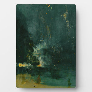 James Whistler - Nocturne in Black and Gold Plaque