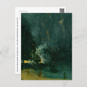 James Whistler - Nocturne in Black and Gold Postcard