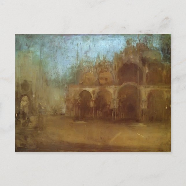 James Whistler- Nocturne: St Mark's, Venice Postcard (Front)