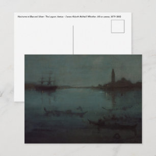 James Whistler - Nocturne: The Lagoon, Venice Postcard