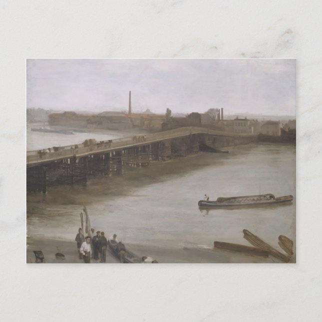 James Whistler- Old Battersea Bridge Postcard (Front)
