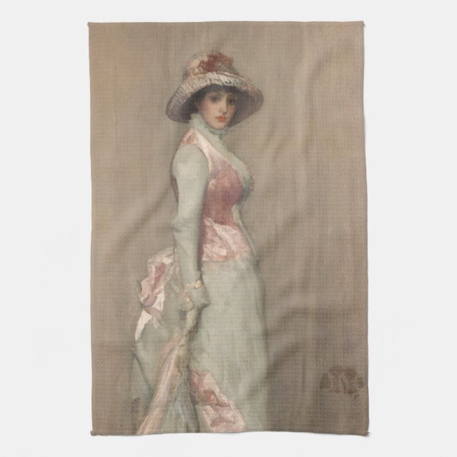 James Whistler - Portrait of Lady Meux Kitchen Towel (Vertical)