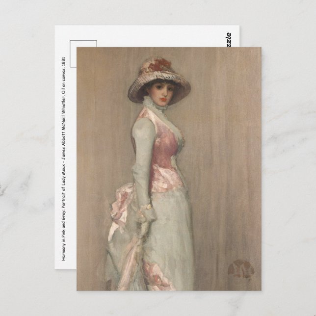 James Whistler - Portrait of Lady Meux Postcard (Front/Back)