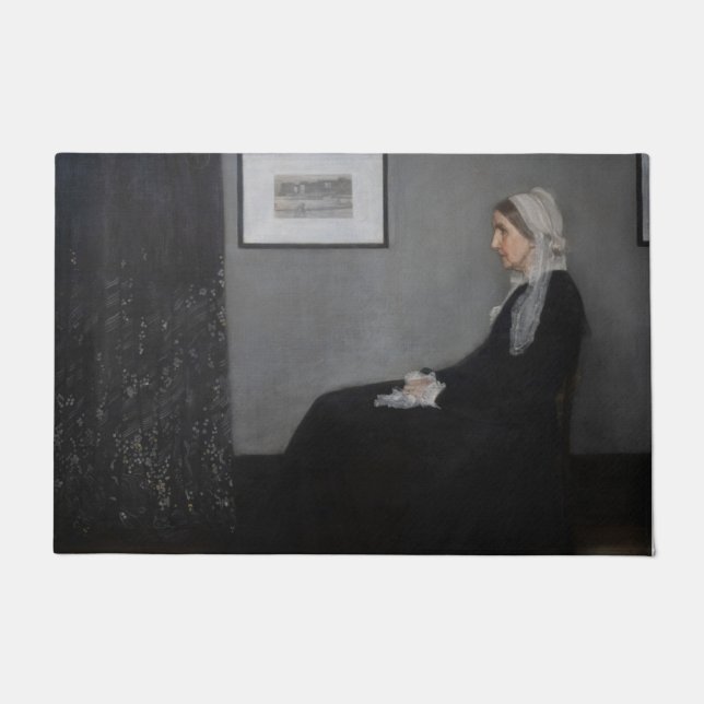 James Whistler - Portrait of the Artist's Mother Doormat (Front)