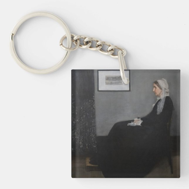 James Whistler - Portrait of the Artist's Mother Keychain (Front)