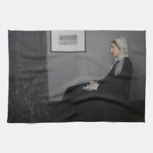 James Whistler - Portrait of the Artist's Mother Kitchen Towel