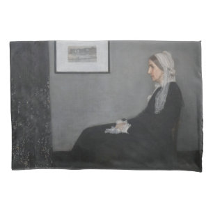 James Whistler - Portrait of the Artist's Mother Pillowcase