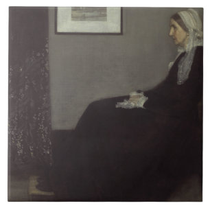 James Whistler - Portrait of the Artist's Mother Tile