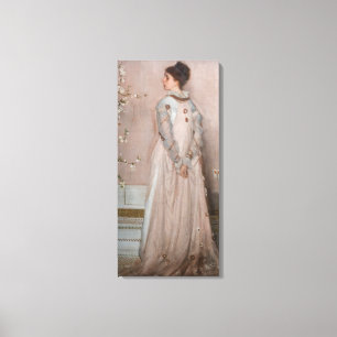 James Whistler - Symphony in Flesh Colour and Pink Canvas Print