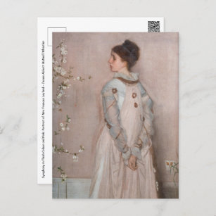 James Whistler - Symphony in Flesh Colour and Pink Postcard