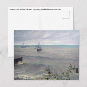 James Whistler - Symphony in Grey and Green Postcard