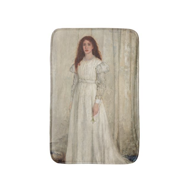 James Whistler - Symphony in White No. 1 Bath Mat (Front Vertical)