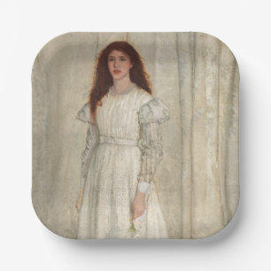 James Whistler - Symphony in White No. 1 Paper Plate