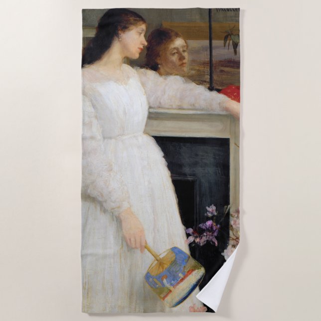 James Whistler - Symphony in White No. 2 Beach Towel (Front)