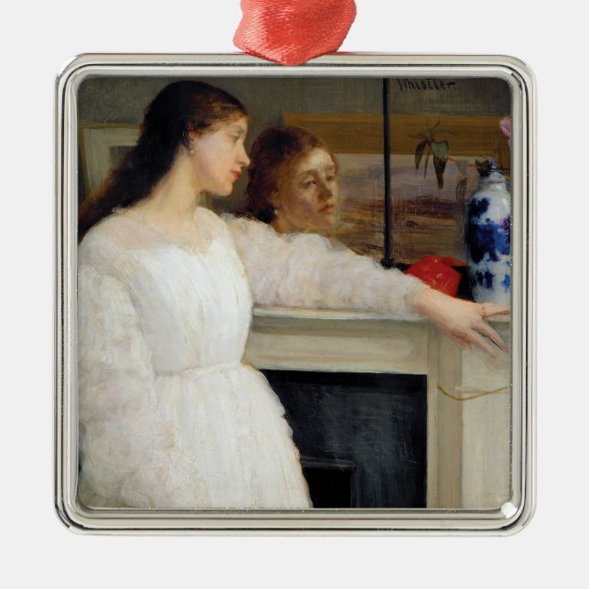 James Whistler - Symphony in White No. 2 Metal Ornament (Front)