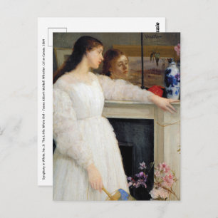 James Whistler - Symphony in White No. 2 Postcard