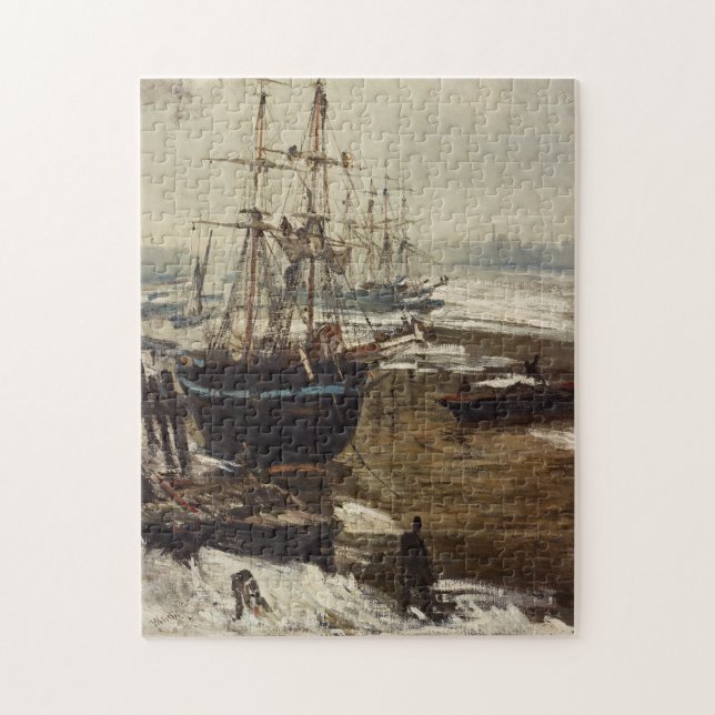 James Whistler - The Thames in Ice Jigsaw Puzzle (Vertical)