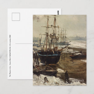 James Whistler - The Thames in Ice Postcard