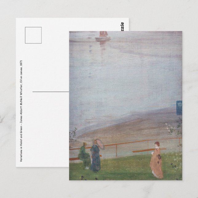James Whistler - Variations in Violet and Green Postcard (Front/Back)