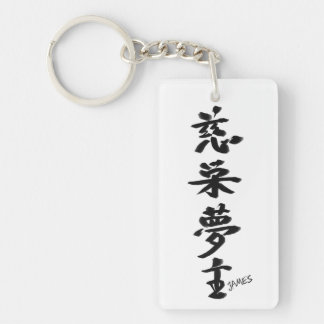 JAMES - Your firstname in Japanese Kanji Keychain
