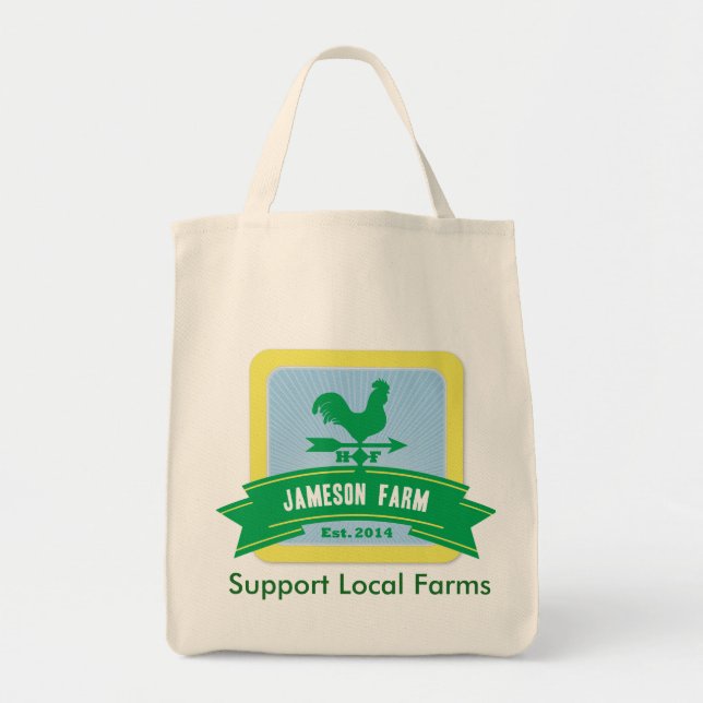 Jameson Farm Reusable Grocery Tote (Front)