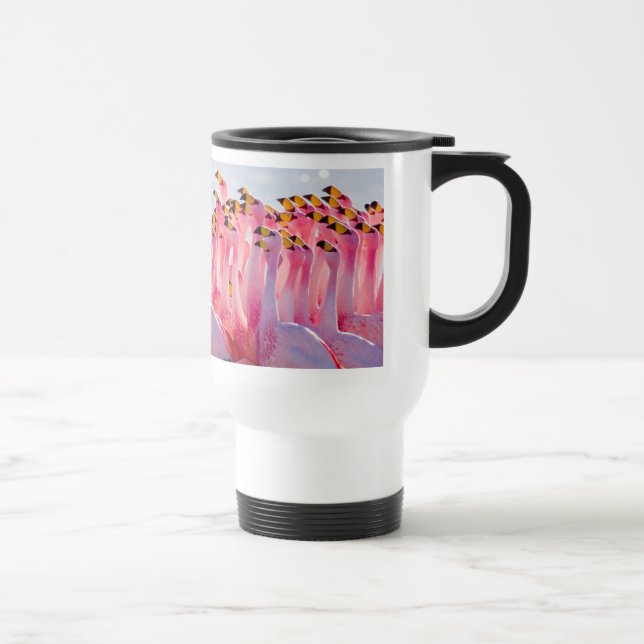 James's Flamingo Travel Mug (Right)