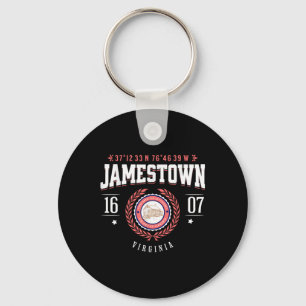 Jamestown Virginia Colony Rustic Souvenir Revoluti Keychain