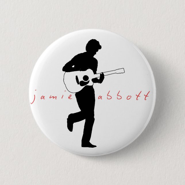 Jamie Abbott Classic Badge 2 Inch Round Button (Front)