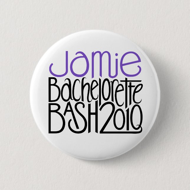 Jamie Bachelorette Bash 2010 2 Inch Round Button (Front)