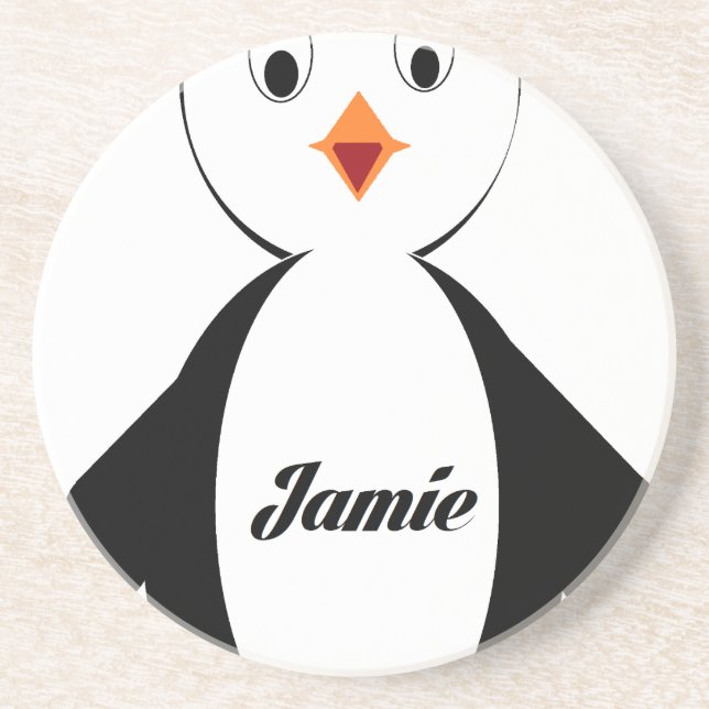 Jamie Penguin Coaster (Front)
