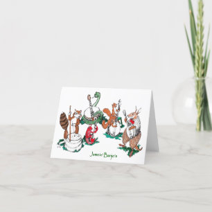 Jamin Banjo's Funny Critter Folded Greeting Card