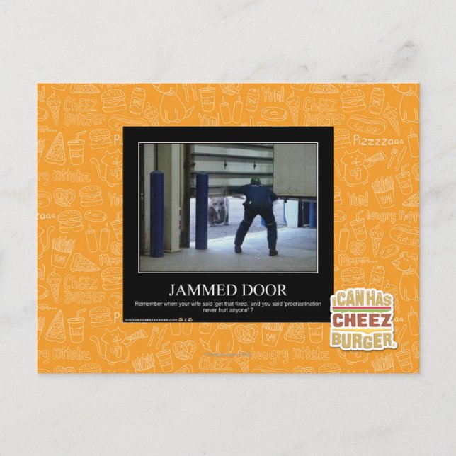 Jammed Door Postcard (Front)