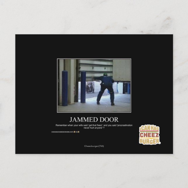 Jammed Door Postcard (Front)