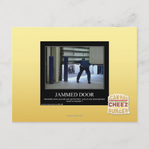 Jammed Door Postcard
