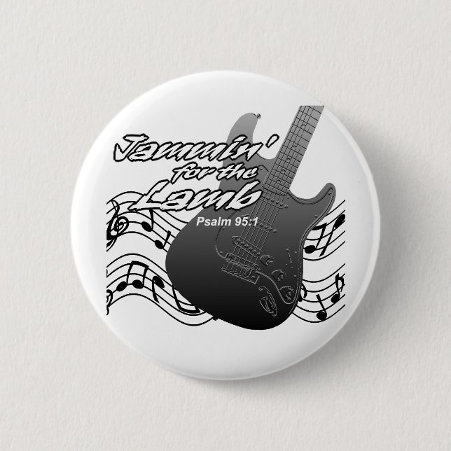 Jammin for the Lamb 2 Inch Round Button (Front)