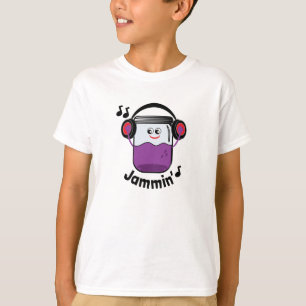 Jammin' Jam Jar With Headphone T-shirt