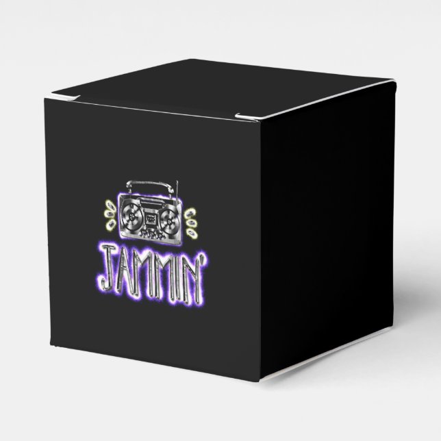 Jammin' with Boombox Favor Box (Front Side)